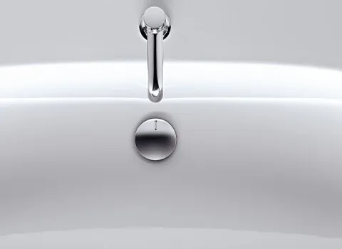 Großer Waschtisch Geberit Acanto aus der Draufsicht.