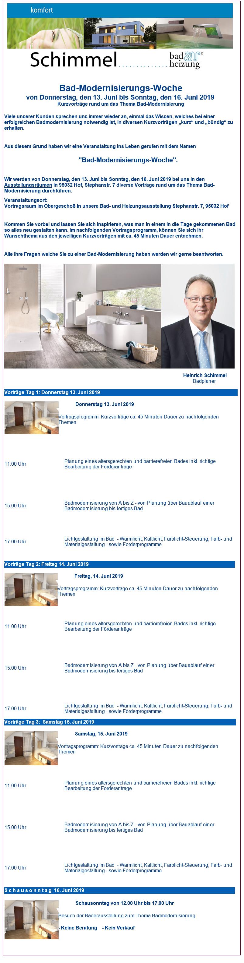 Schimmel Hof Badwoche 2019